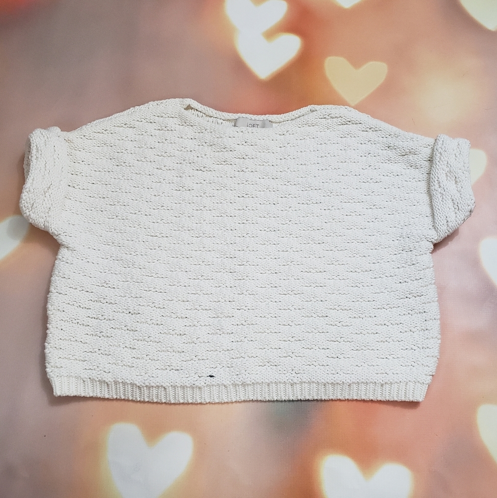 Loft | Slouchy Cropped Sweater | Large